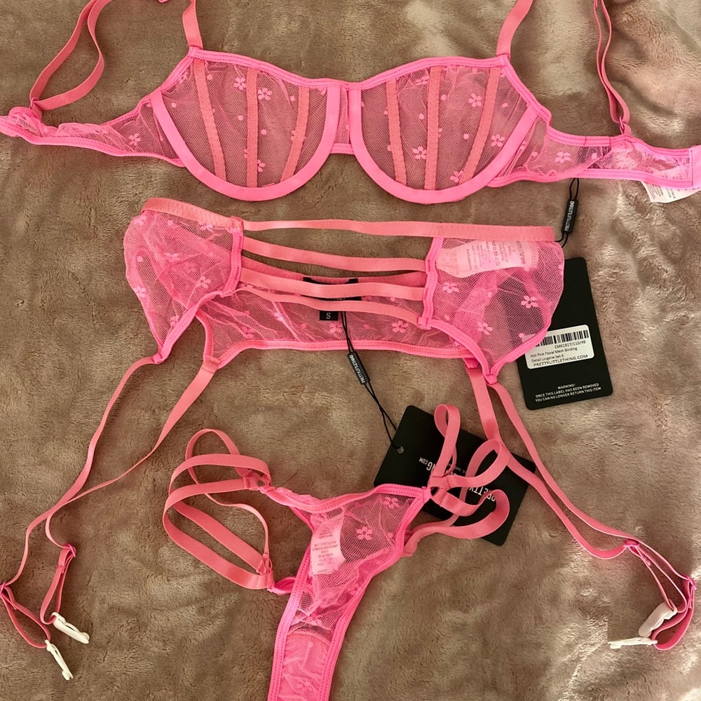 Pink lingerie set